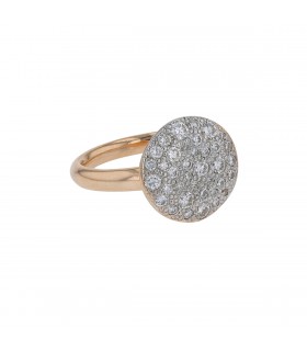 Pomellato Sabbia diamonds and gold ring