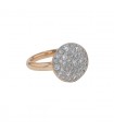 Pomellato Sabbia diamonds and gold ring