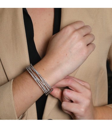Diamonds and gold bracelet