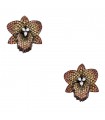 Boucles d’oreilles or, saphirs et diamants