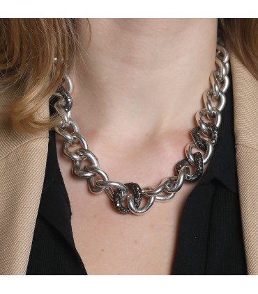 Pomellato marcasite, silver necklace