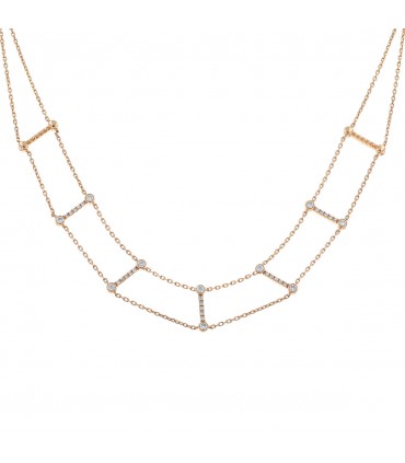 Djula diamonds and gold necklace