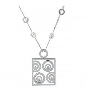 Chopard Happy Spirit diamonds and 18k gold necklace