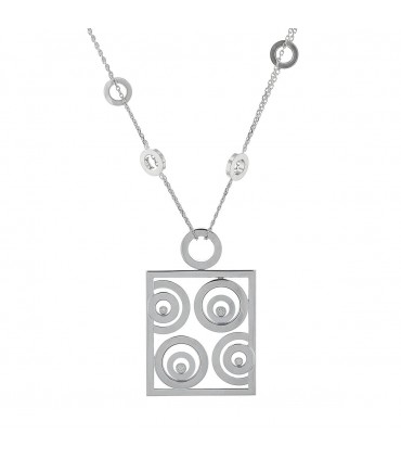 Chopard Happy Spirit diamonds and 18k gold necklace