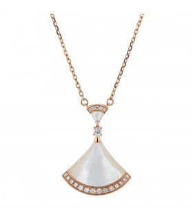 Bulgari Divas’ Dream mother-of-pearl, diamonds and gold necklace
