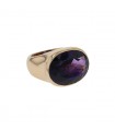 Bague or et améthyste