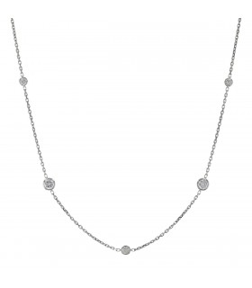 Collier or et diamants