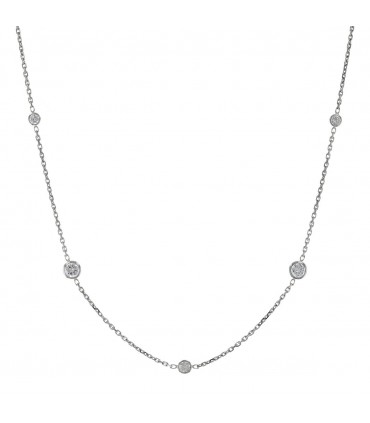Diamonds and gold necklace