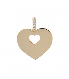 Poiray Coeur Secret diamonds and gold pendant