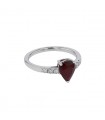 Bague or et rubis - Certificat GIA Rubis 1,66 cts