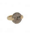 Pomellato Sabbia diamonds and gold ring