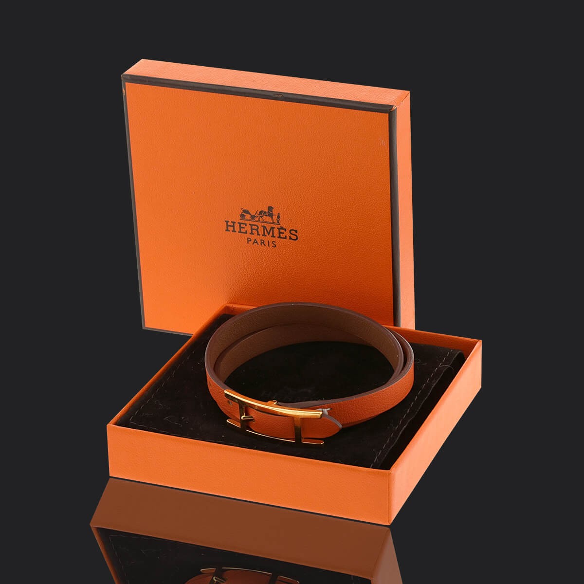 Hermès Drag Double Tour Bracelet, XS | Bracelets, Hermes, Leather bracelet