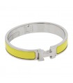 Hermès Clic H stainless steel and enamel bracelet