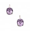 Boucles d’oreilles améthystes et diamants