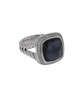 David Yurman Albion diamonds and silver ring