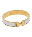 Hermès Clic H stainless steel and enamel bracelet