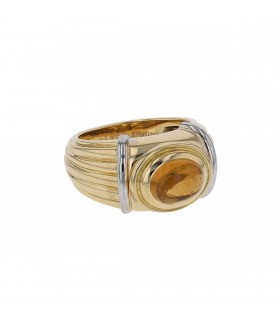 Boucheron citrine and gold ring