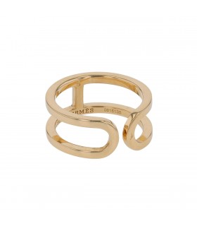 Hermès Ever Chaîne d’Ancre gold ring