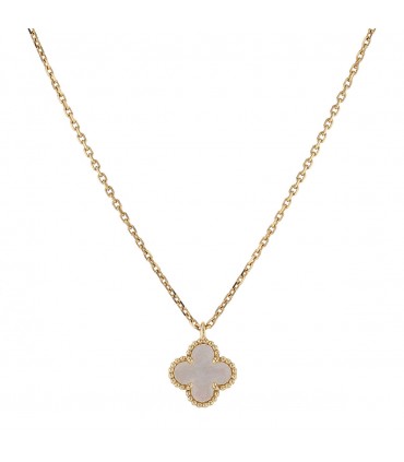 Van Cleef & Arpels Sweet Alhambra mother-of-pearl and gold necklace