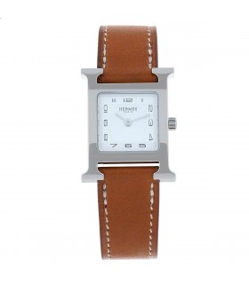 Hermès Heure H stainless steel watch