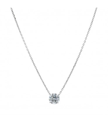 Collier or et diamant - Pré-certificat LFG 1,50 ct J VS2