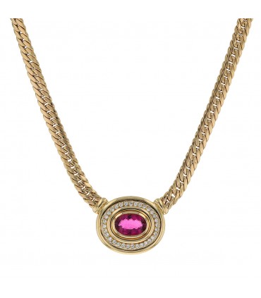 Gold, diamonds necklace