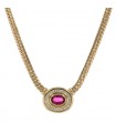 Gold, diamonds necklace