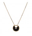 Cartier Amulette onyx, diamond and gold necklace