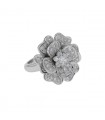 Bague Fleur or, diamants