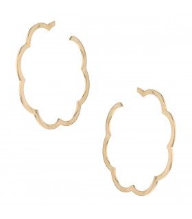 Chanel Profil de Camélia gold earrings