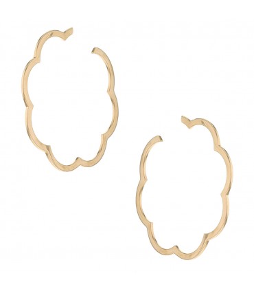 Chanel Profil de Camélia gold earrings