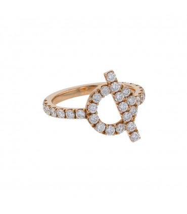 Hermès Finesse diamonds and gold ring