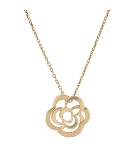 Chanel Fil de Camélia gold necklace