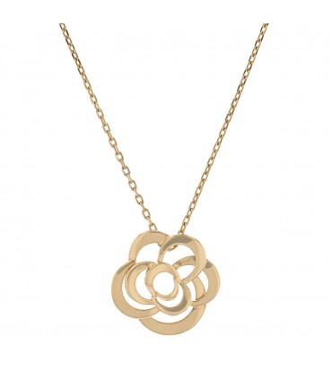 Chanel Fil de Camélia gold necklace