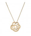 Chanel Fil de Camélia gold necklace