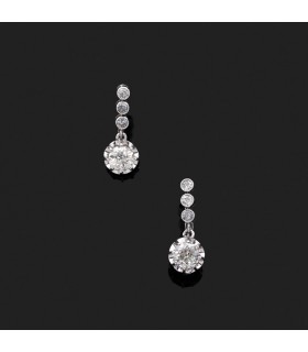 Boucles d’oreilles or et diamants