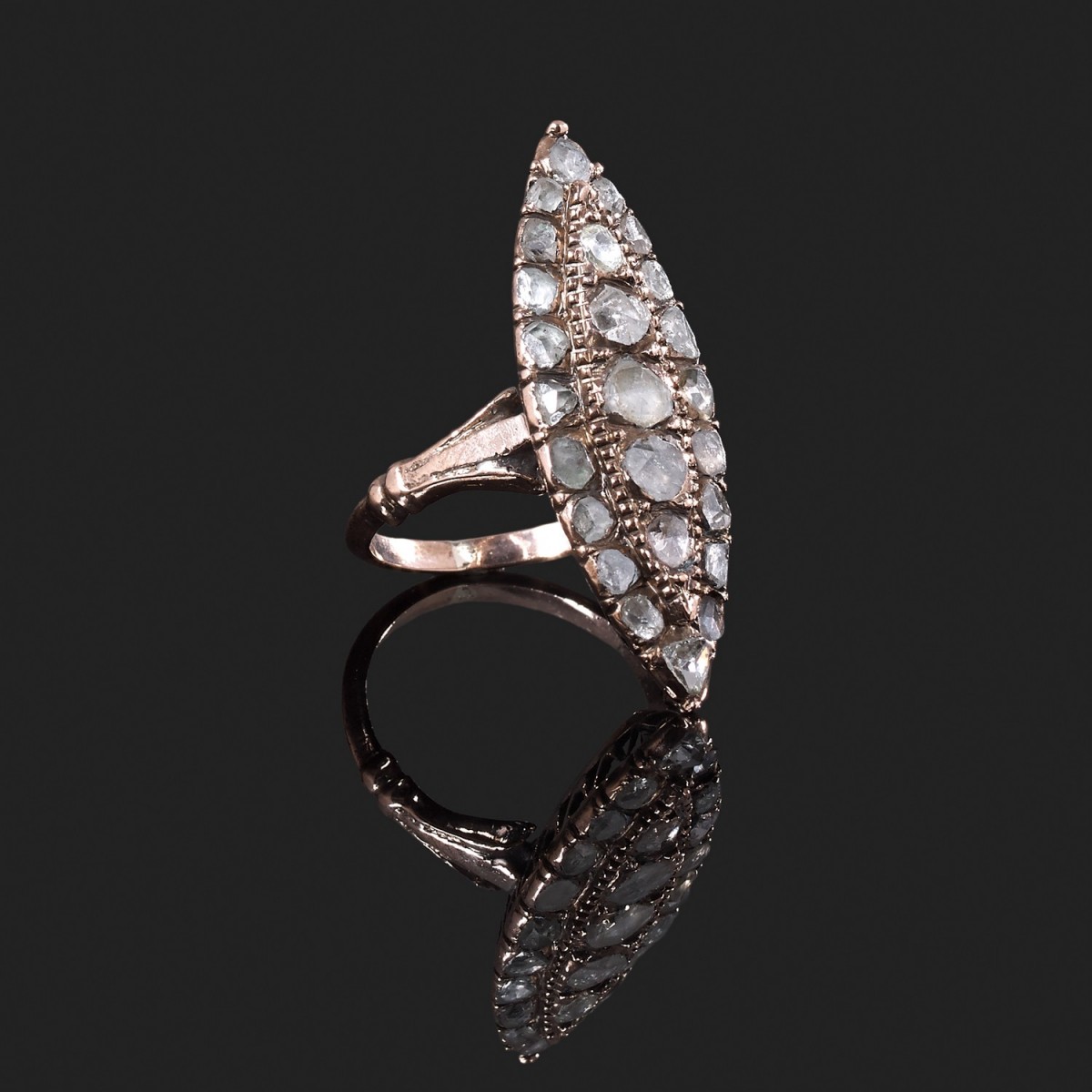 Bague metal rose outlet