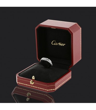 Cartier Trinity diamonds, ceramic and gold ring
