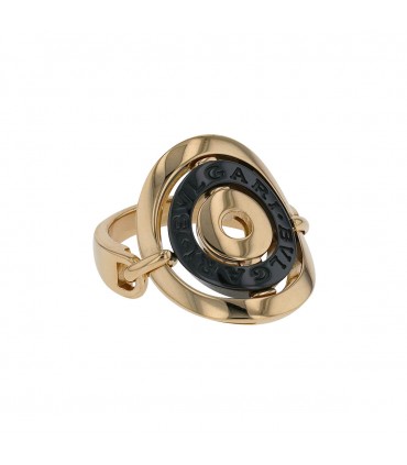 Bulgari Astrale gold and ceramic ring