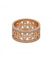 Hermès Chaîne d’Ancre Divine diamonds and gold ring