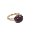 Pomellato Tabou garnets, gold and silver ring