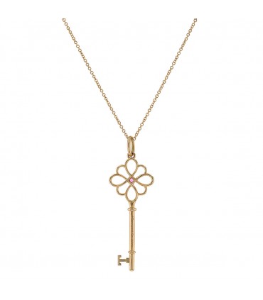 Tiffany & Co. Clé sapphire and gold necklace