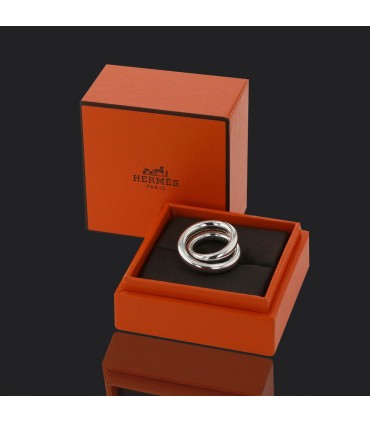 Hermès Vertige silver ring