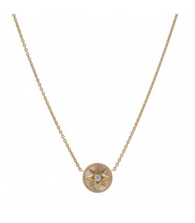 Dior Rose des Vents mother-of-pearl, diamond and gold necklace