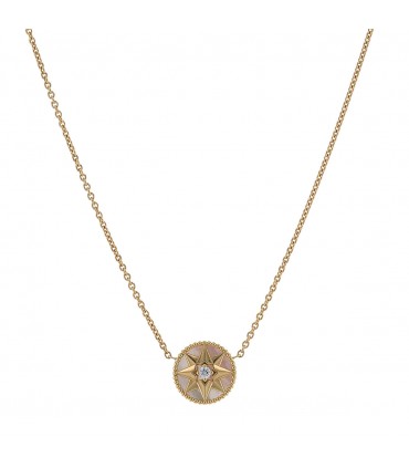 Dior Rose des Vents mother-of-pearl, diamond and gold necklace