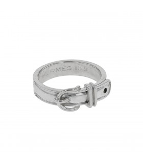 Hermès Ceinture silver ring