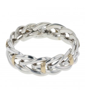 Christofle silver and gold bracelet