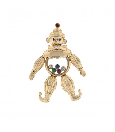 Chopard Happy Clown rubies, sapphires, emerald, diamonds and gold pendant