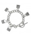 Hermès Amulette 5 Sacs silver bracelet