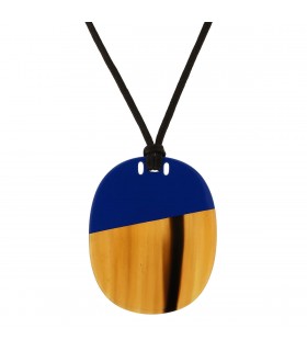 Hermès lacquer and buffalo horn necklace